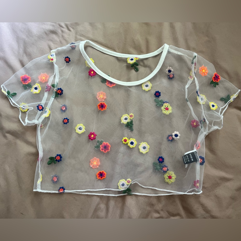 SHEIN mesh top